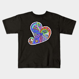 Doodle Heart Acid Kids T-Shirt